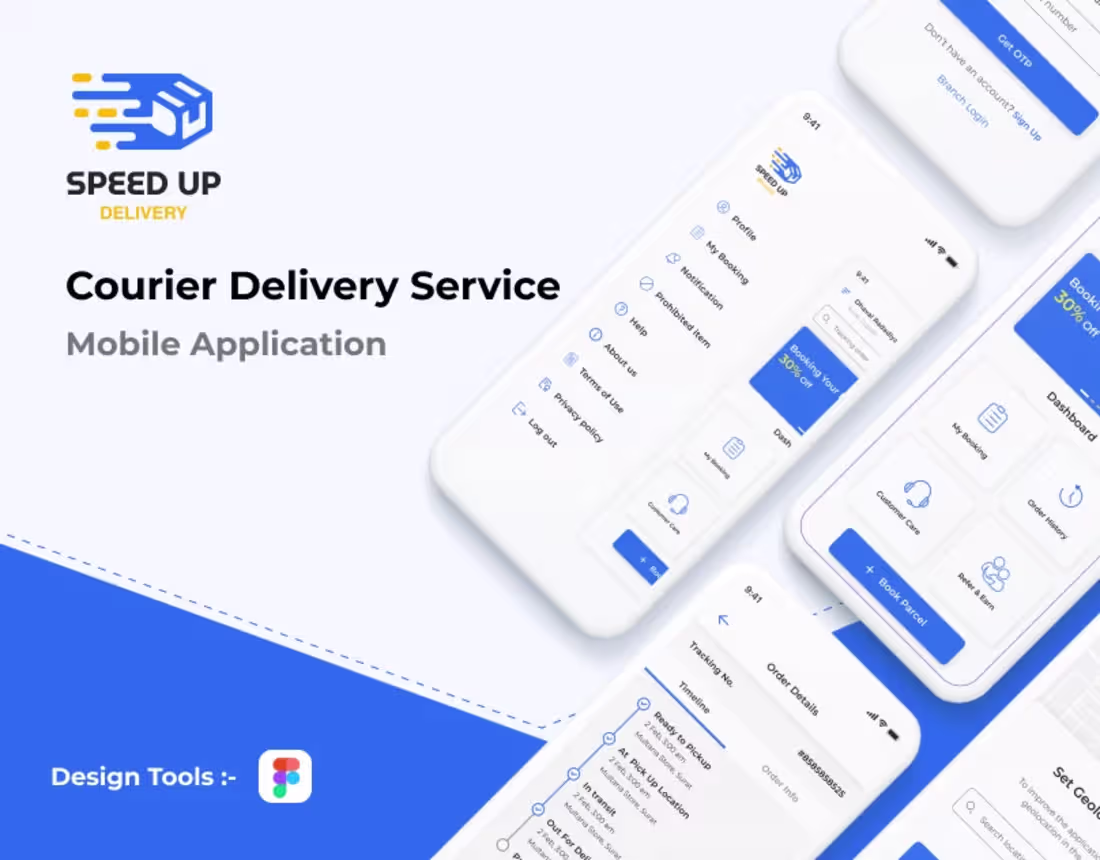 Cover image for Speed Up Courier Delivery Service - App Design
