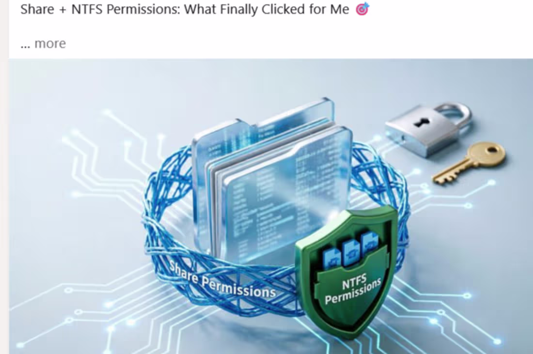 Cover image for NTFS Permissions and Share on