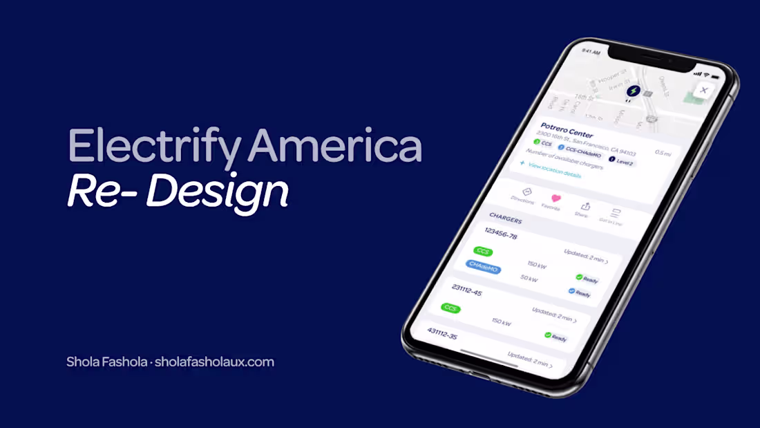 Cover image for Electrify America Re-Design
