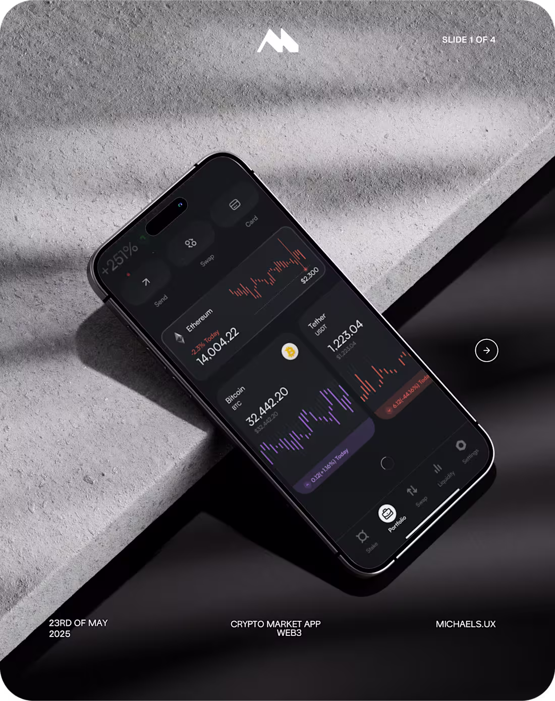 Cover image for DeFi Portfolio Screen – Mobile App UI Design