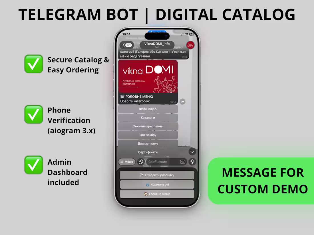 Cover image for Secure Information Telegram Bot with