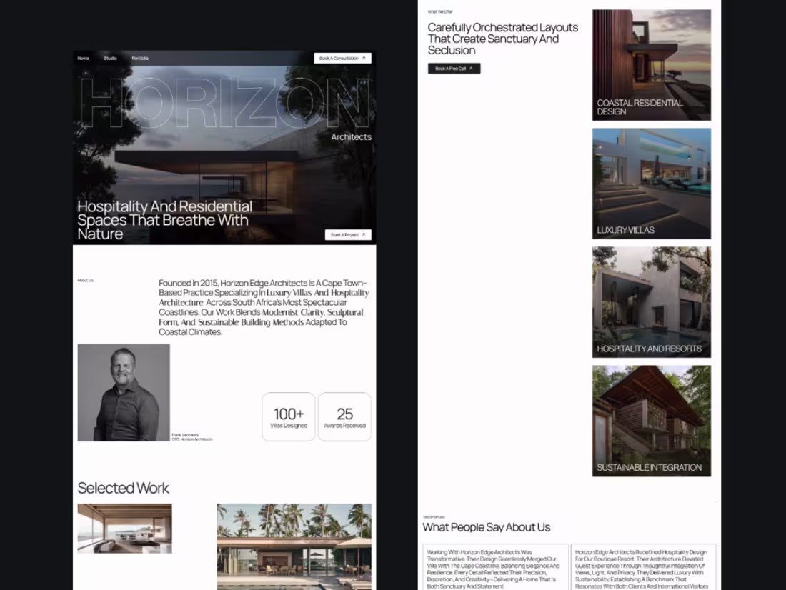 Cover image for Horizon Edge — Architecture Framed by Light and Land