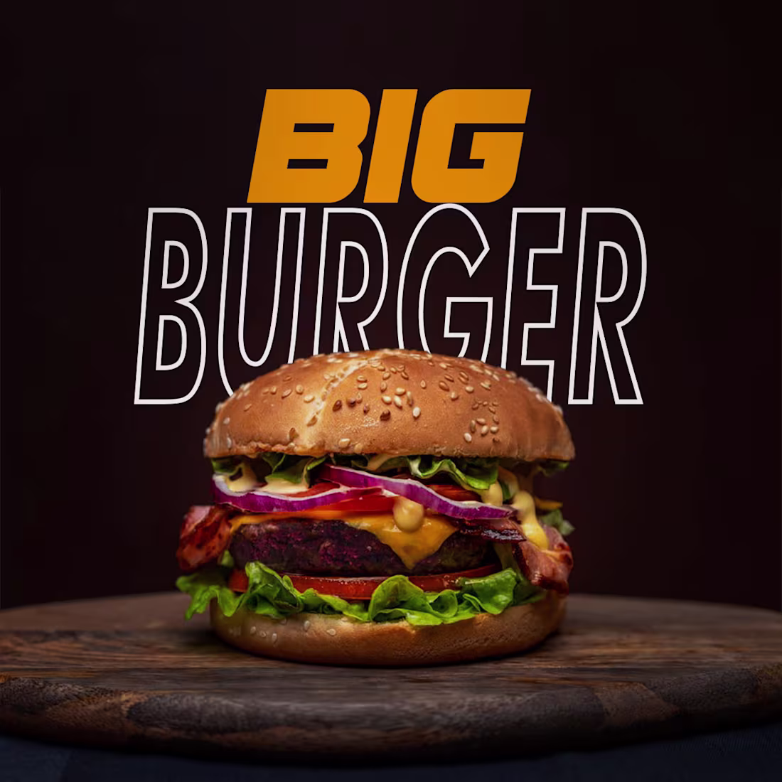 Cover image for Food Poster Design
A bold and