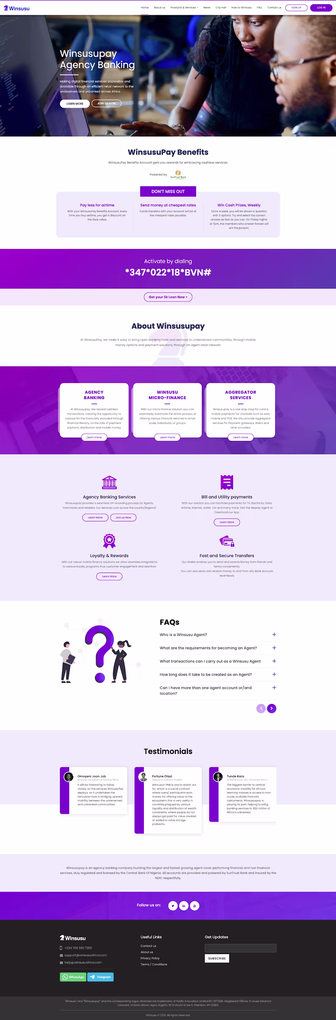 Cover image for Wordpress website for an agency