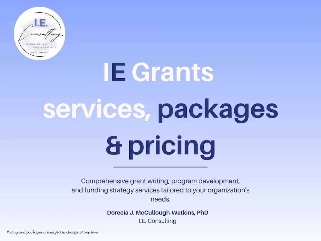 Cover image for Created a strategic grant services