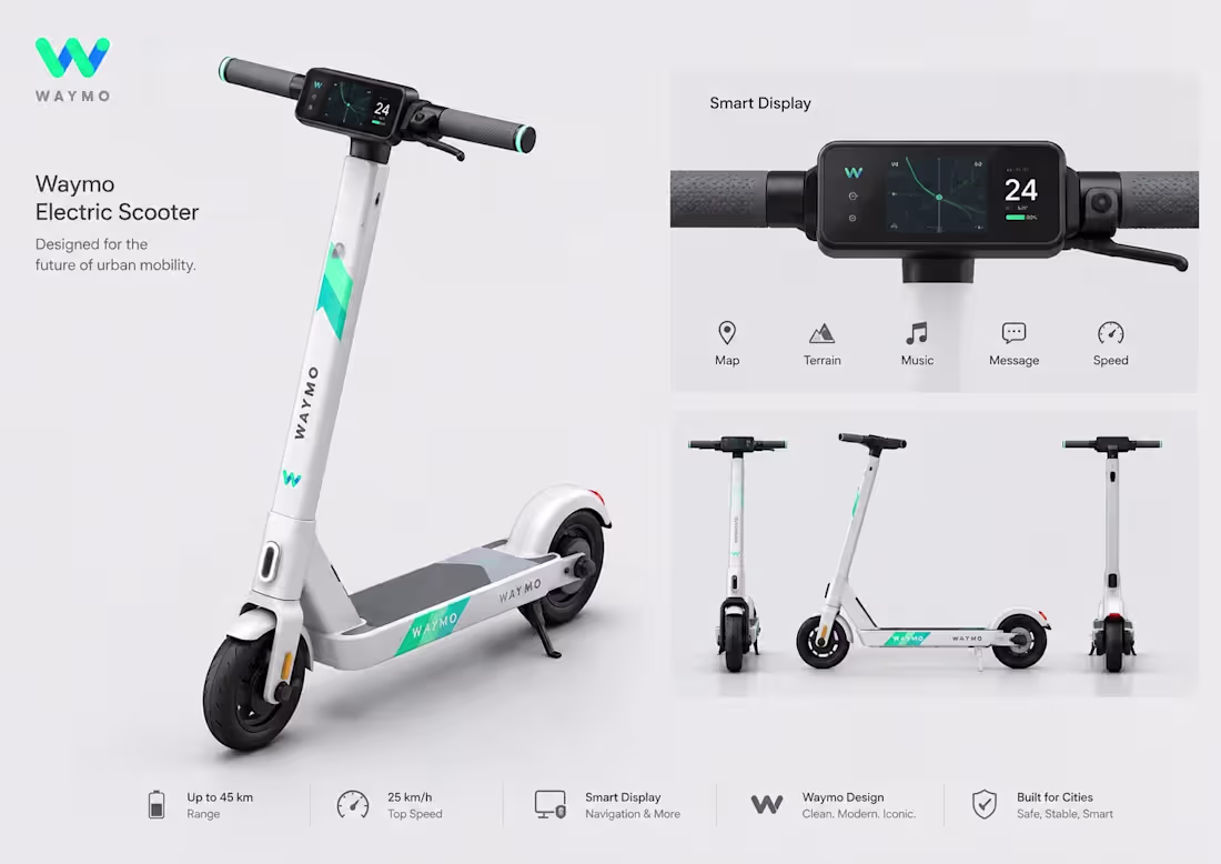 Cover image for Waymo scooter concept