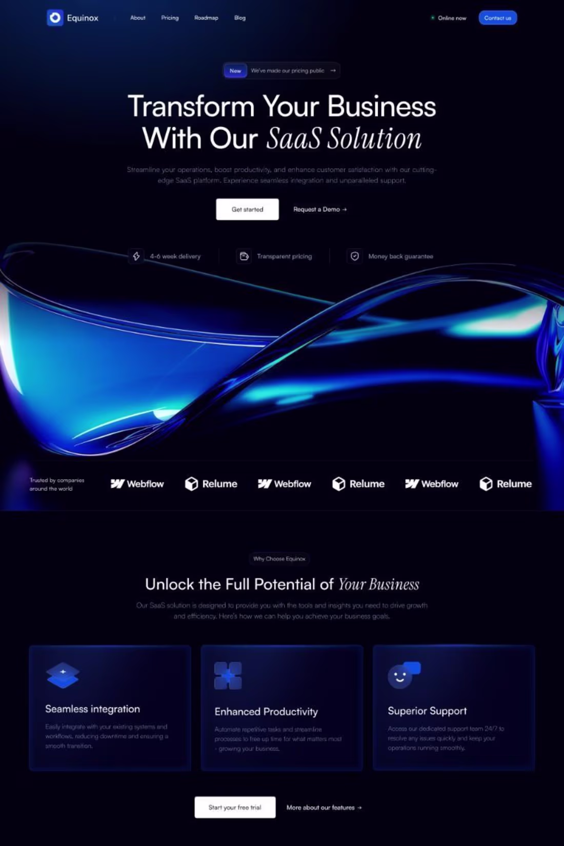 Cover image for Equinox Website