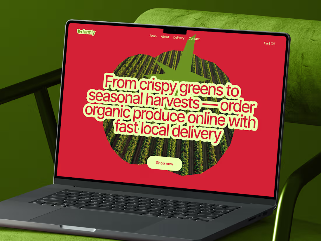 Cover image for 🥕 Web design for organic grocery store | Hyperactive