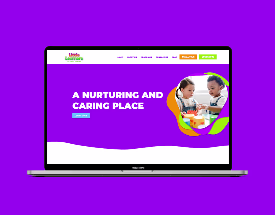 Cover image for Little Learners - Daycare center - Web Design