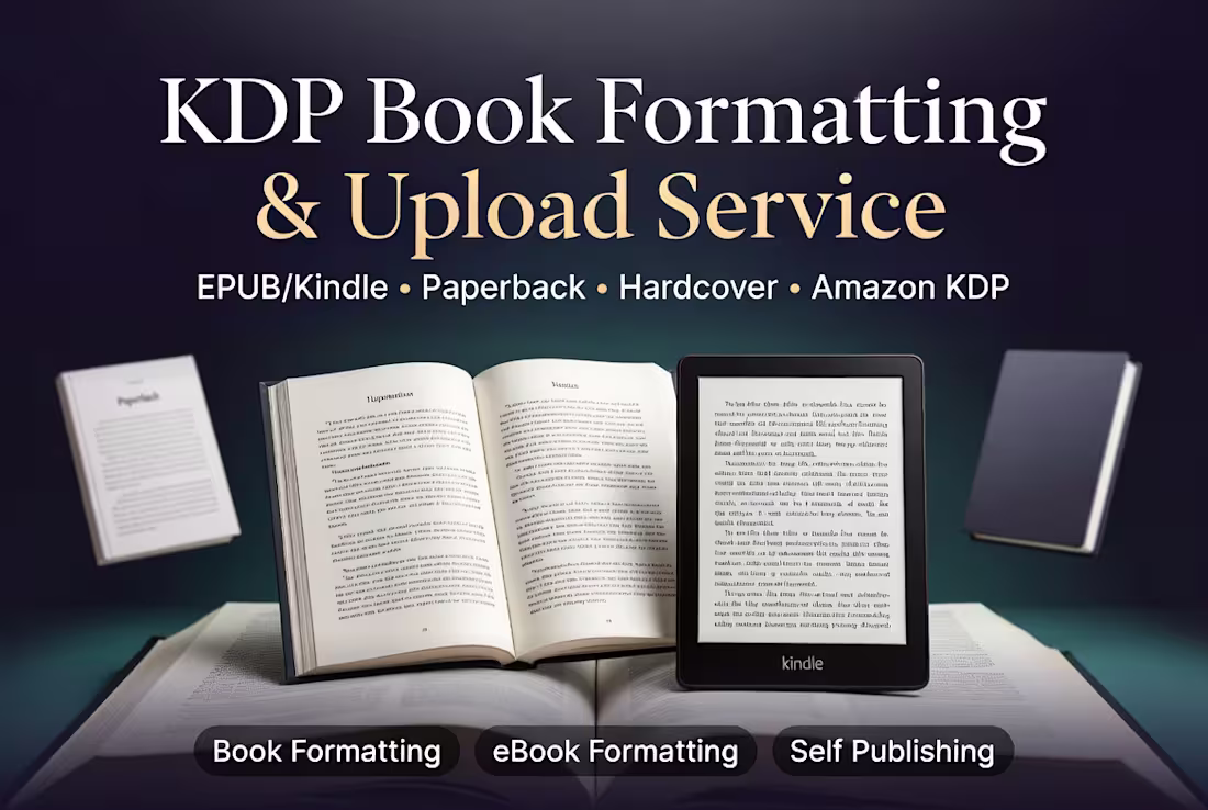 Cover image for KDP Book Formatting & Upload Service
