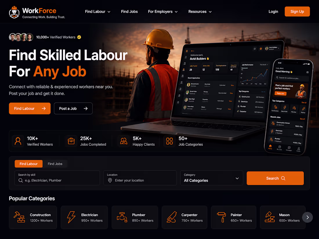 Cover image for LabourLink — On Demand Labour