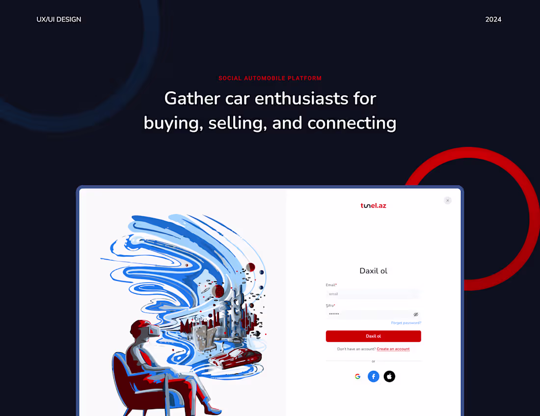 Cover image for Tunel.az - Social Automobile Platform 