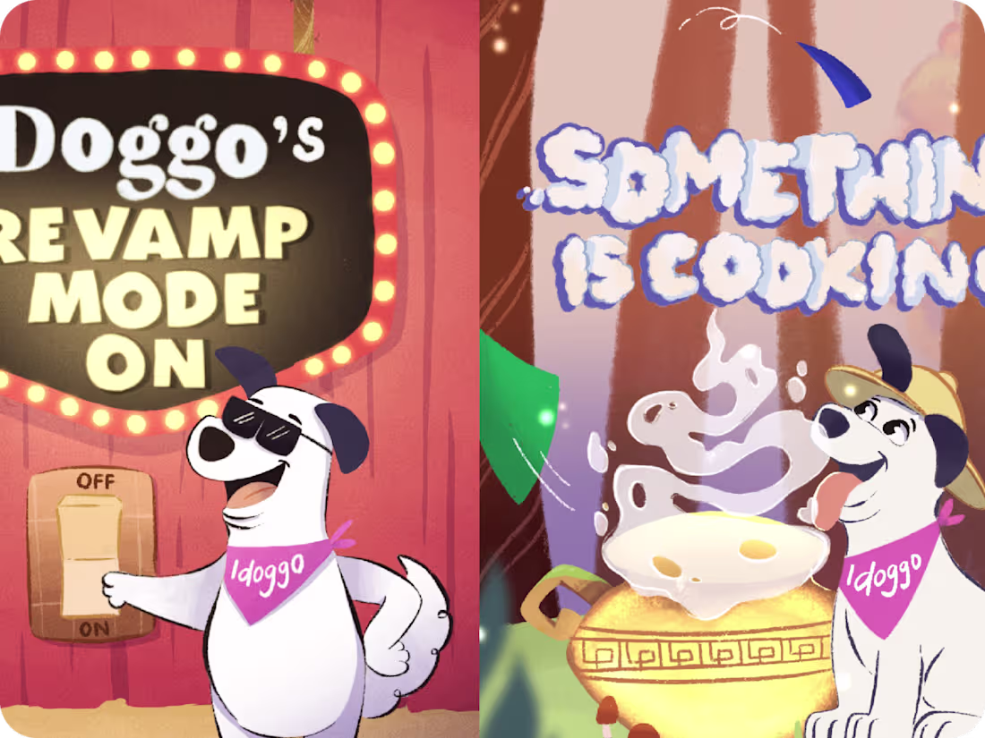 Cover image for iDoggo Brand Relaunch Illustrations