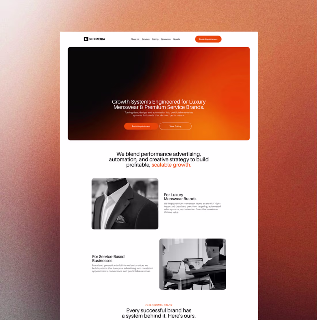 Cover image for Glixmedia Website Design