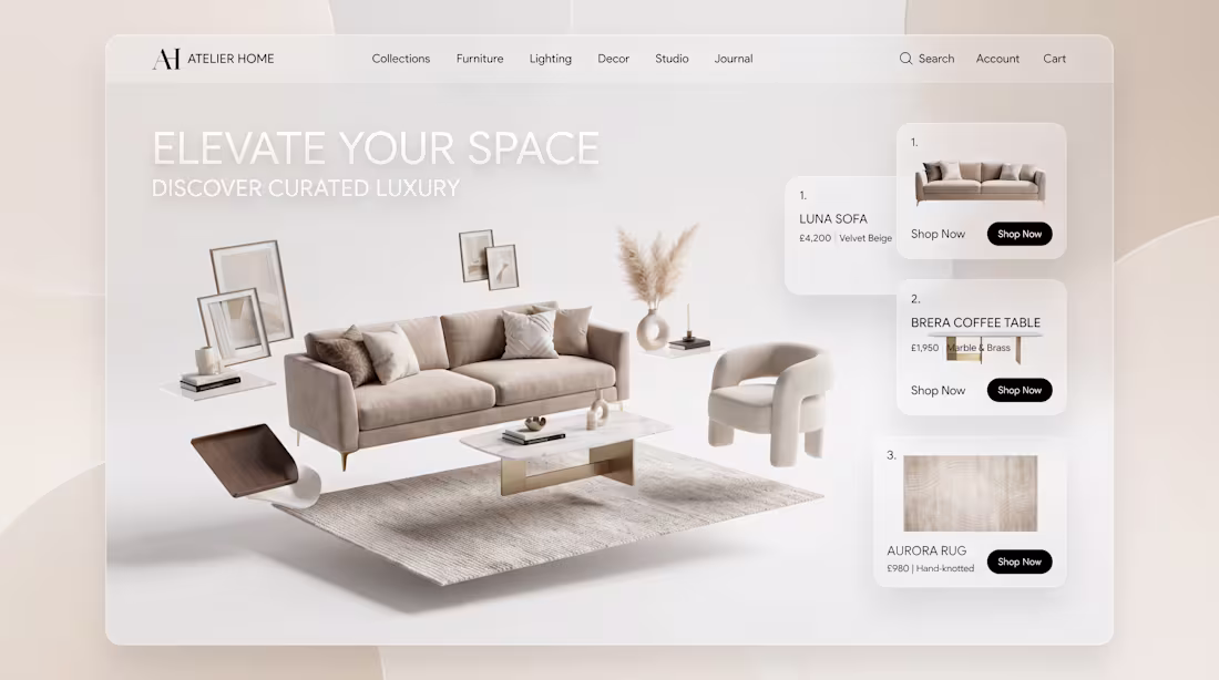 Cover image for Atelier Home - Luxury Furniture