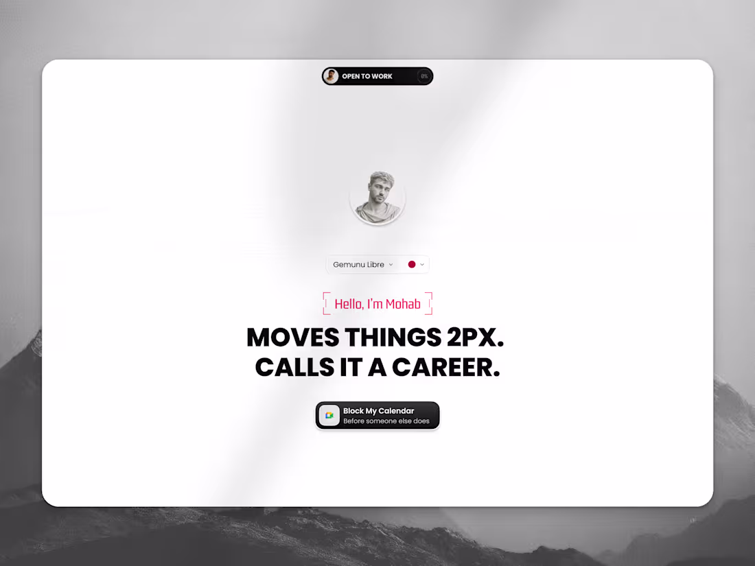 Cover image for PortfoliOS - Portfolio Template for