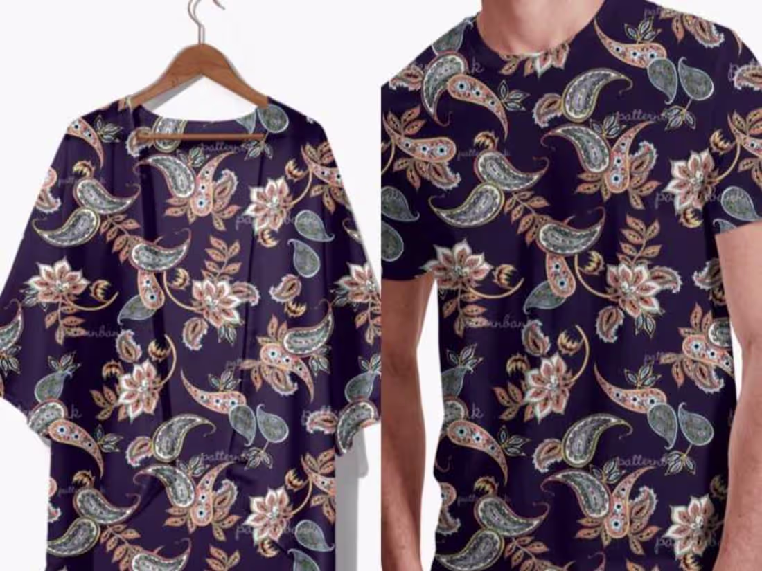 Cover image for Textile pattern repeat for fashion or home decor