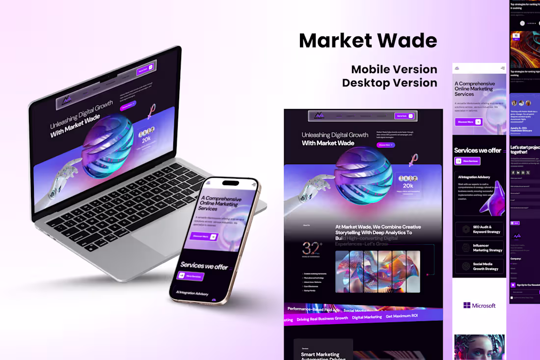 Cover image for WordPress Agency Website for AI