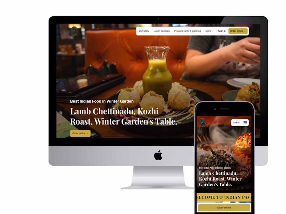 Cover image for U.S. Restaurant Website | Food & Beverage site