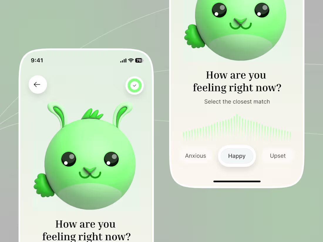 Cover image for CalmBuddy – Mood Checker Interface