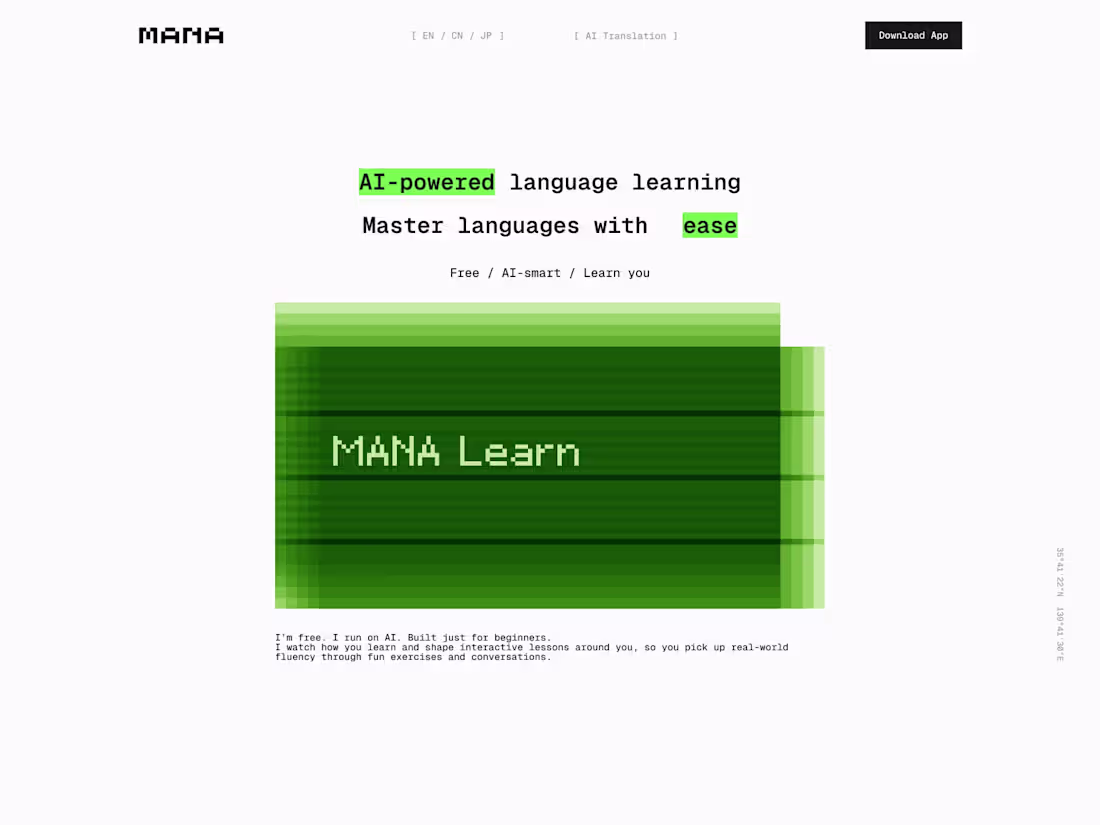 Cover image for MANA Learn Website Design