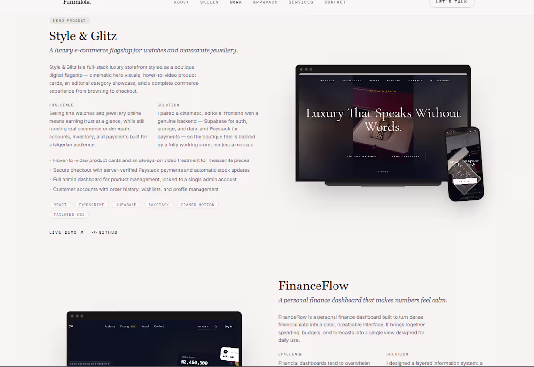 Cover image for A modern, responsive portfolio built