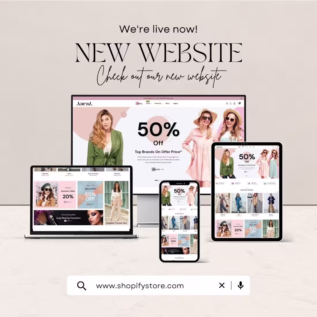 Cover image for a professional shopify store