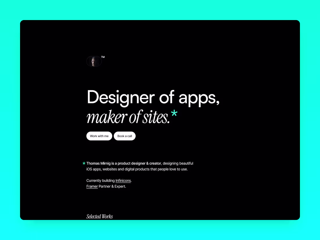 Cover image for Personal Website; Product & Web