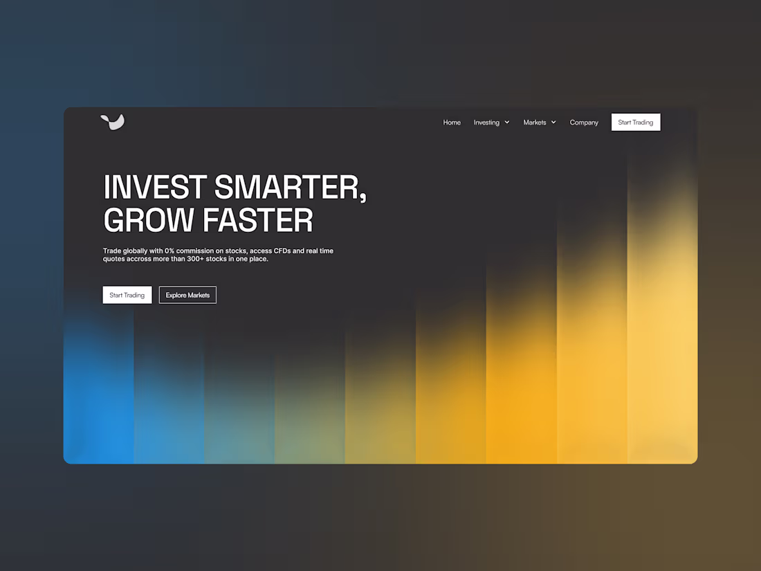 Cover image for Investment firm hero section
