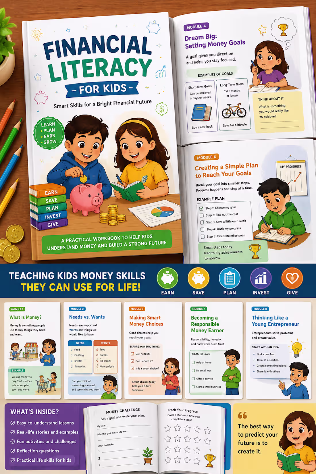 Cover image for Financial Literacy for Kids is