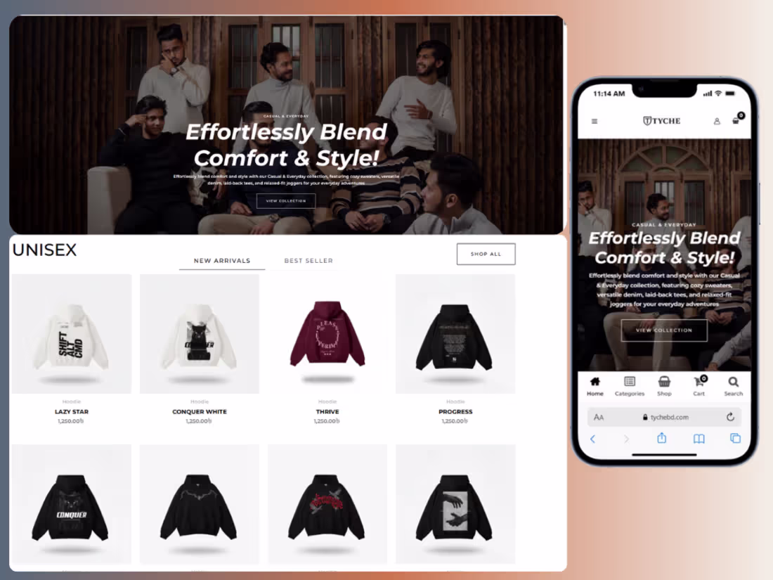 Cover image for WooCommerce website design and development for clothing busi...