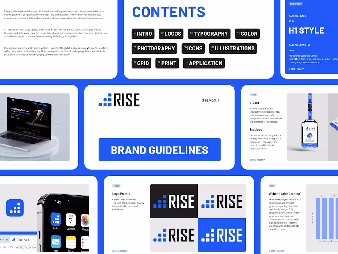 Cover image for Brand Guidelines For RiseApp.Ai (http://RiseApp.Ai)
