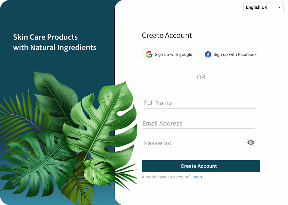 Cover image for signup page