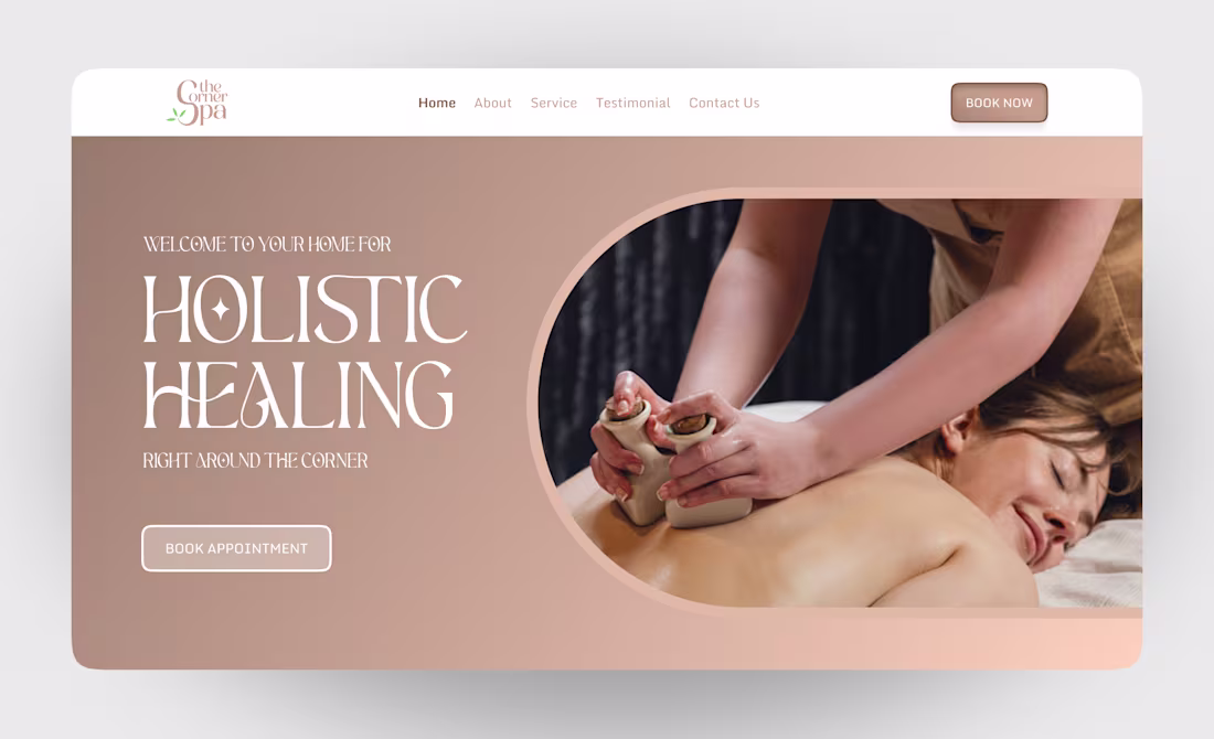 Cover image for The Corner Spa: Wellness & Spa Website Design