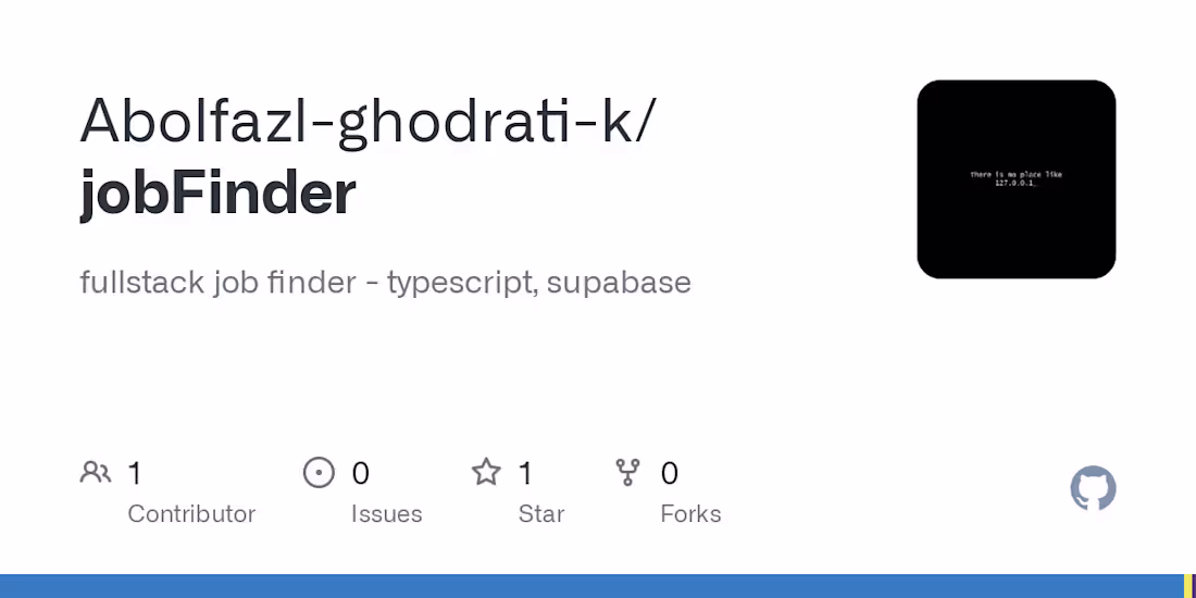 Cover image for Abolfazl-ghodrati-k/jobFinder