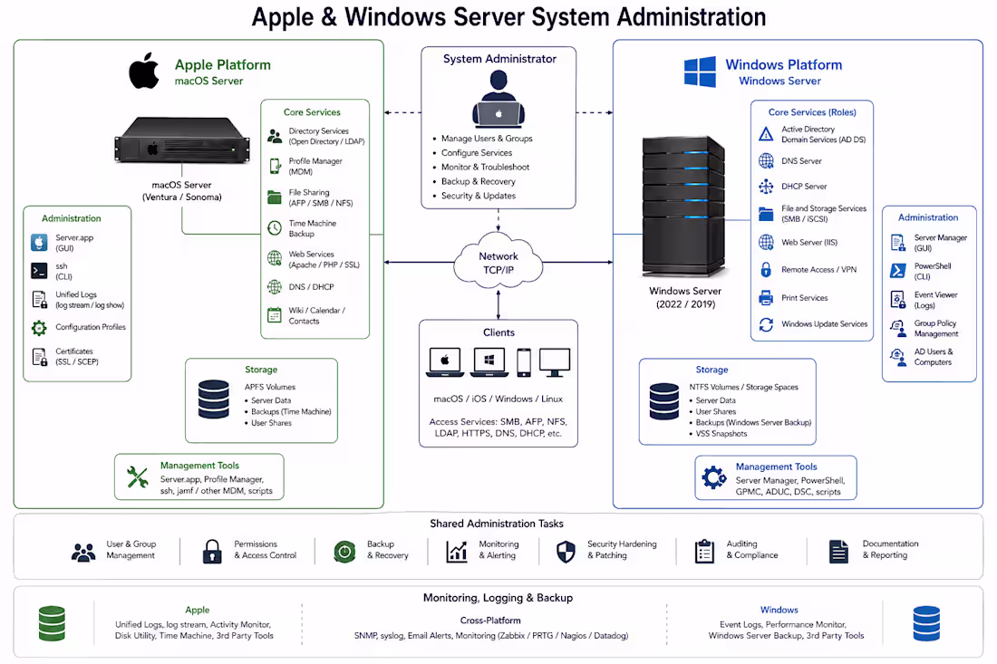 Cover image for system administration of apple and