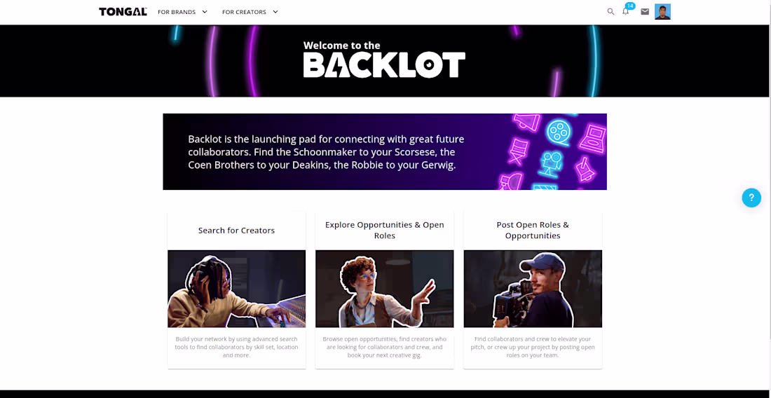 Cover image for Tongal BackLot