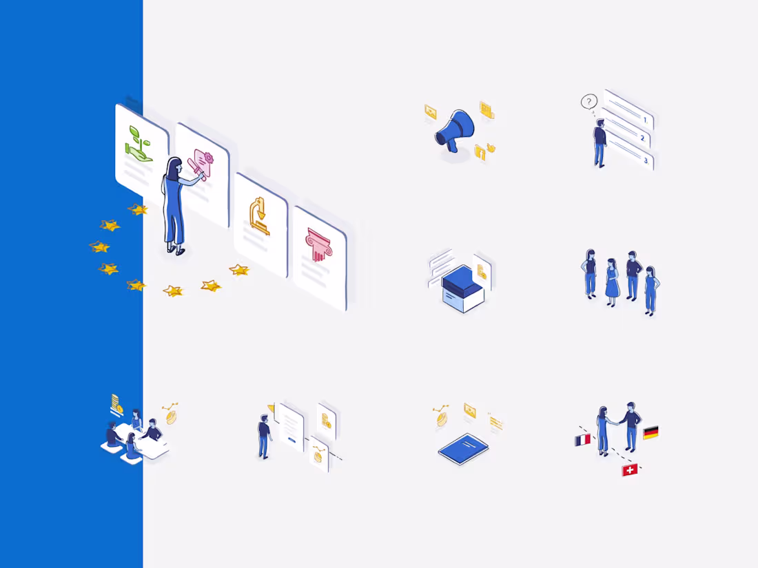 Cover image for Interreg - European program - Process illustrations