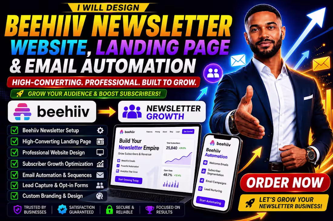 Cover image for Project Title: Beehiiv Newsletter Setup