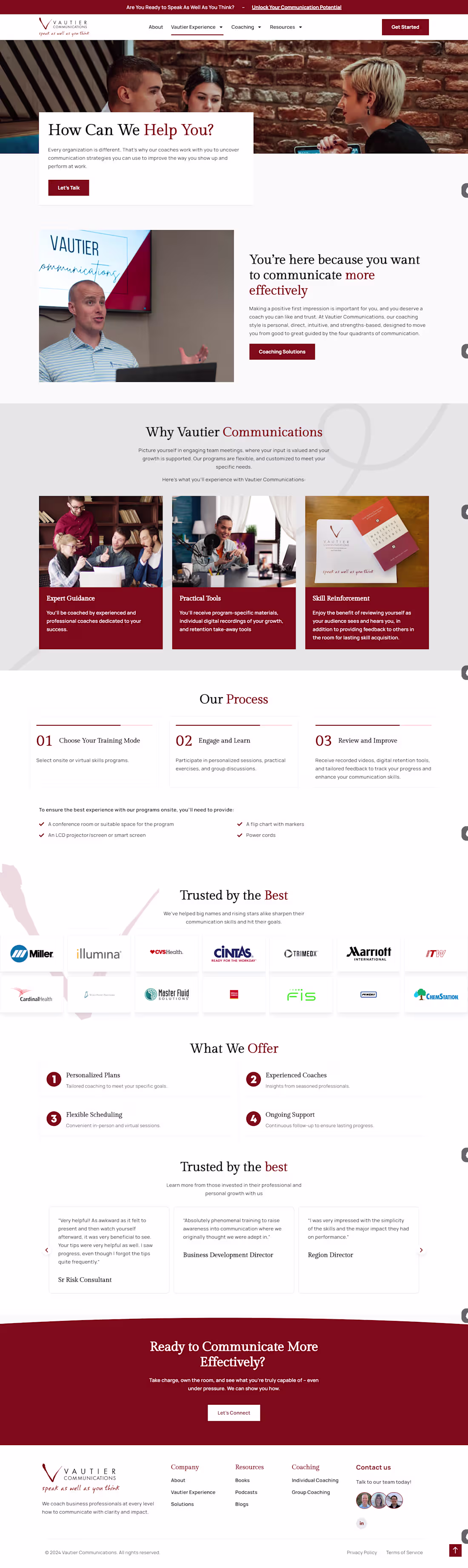 Cover image for Website Copy for a Communication Coaching Company