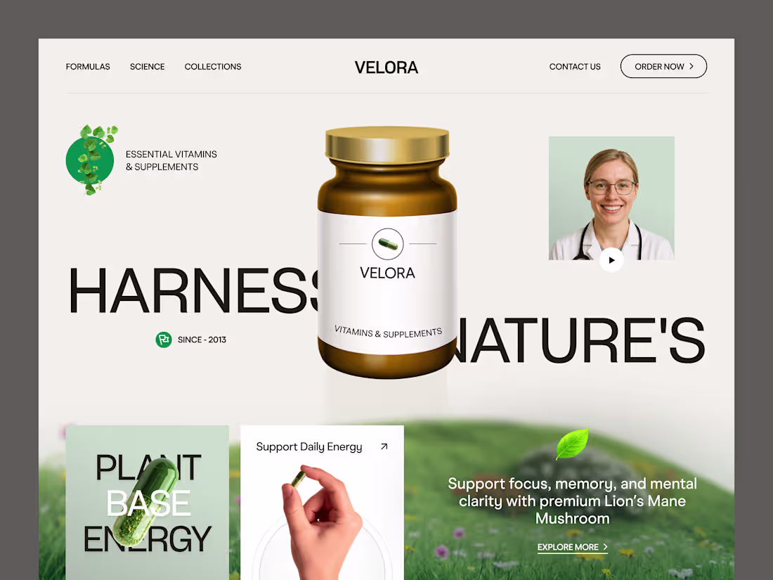 Cover image for Website Design for Vitamins &