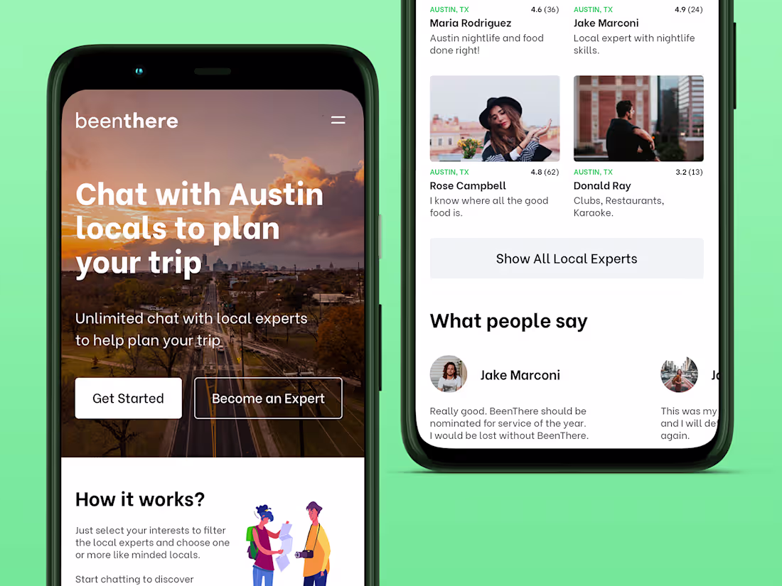 Cover image for Redesign of BeenThere - Travel Planning App