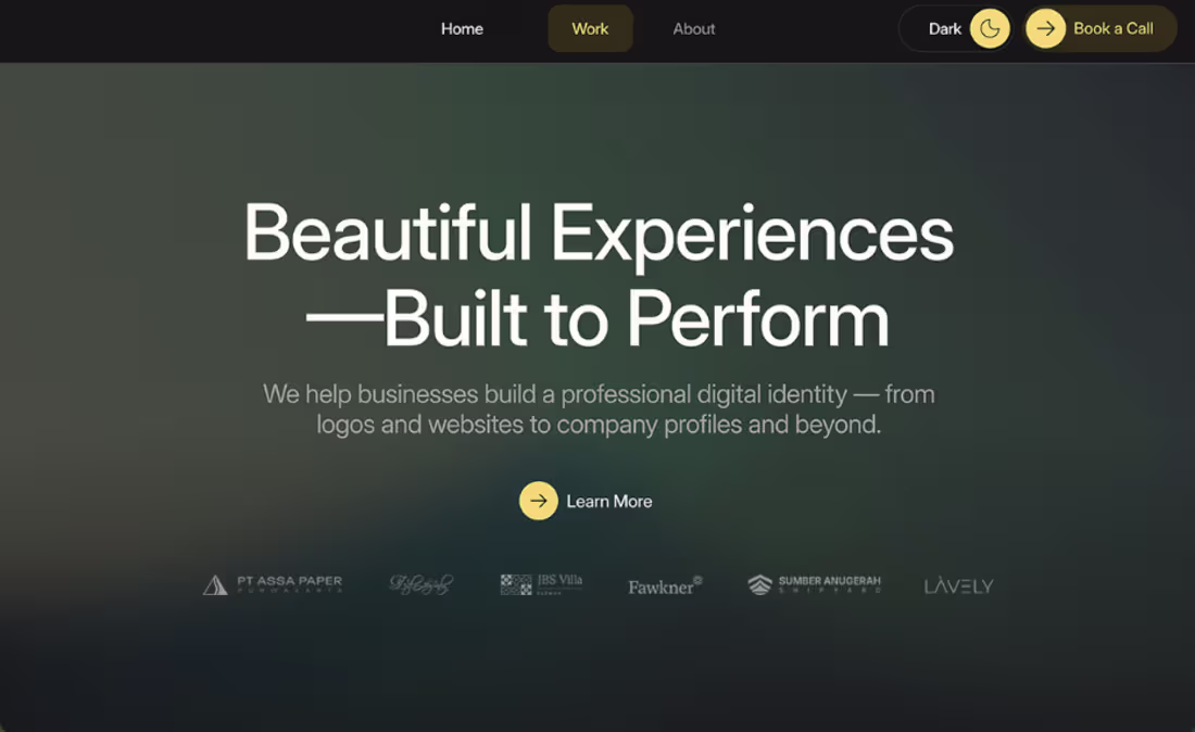 Cover image for Creative Agency Portfolio Website Development (Next.js)