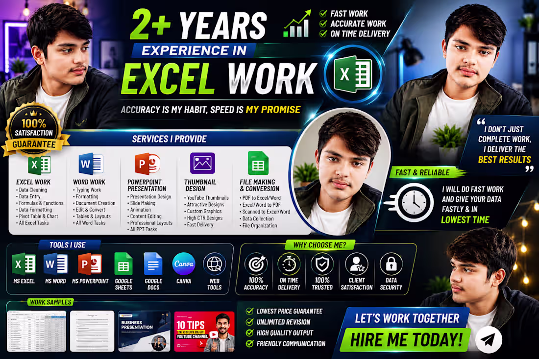 Cover image for for fast work message me