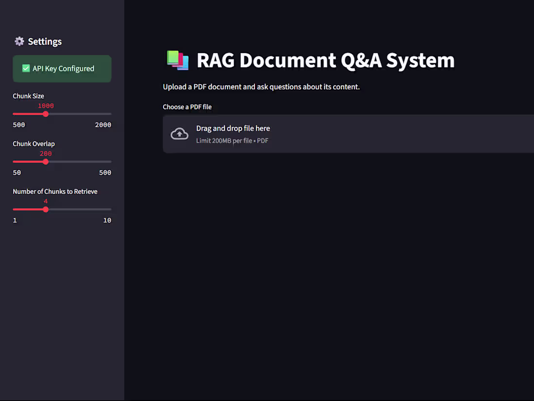 Cover image for RAG Document Q&A System