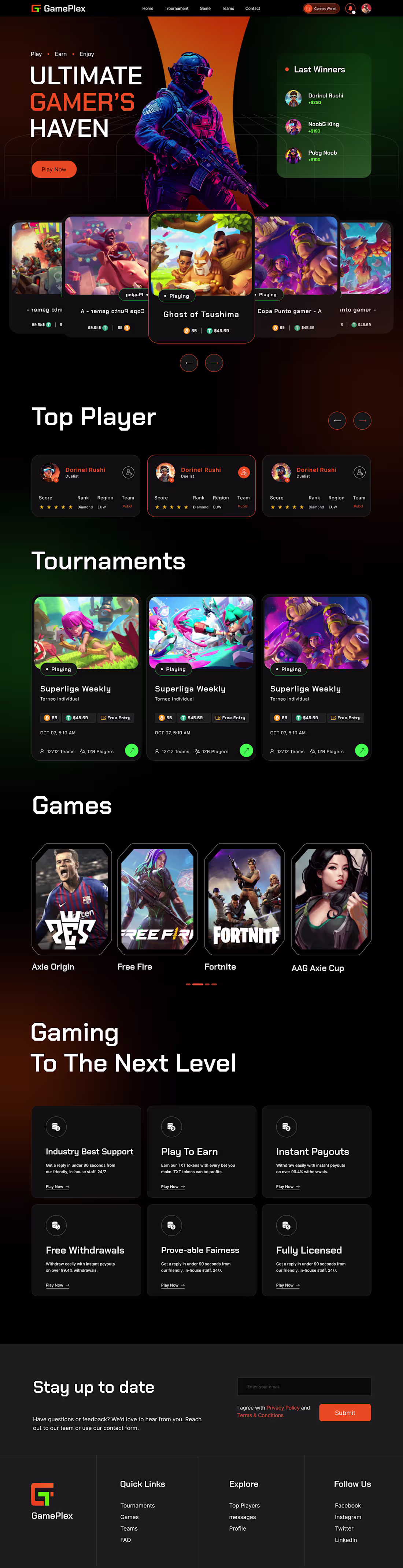 Cover image for Website Gaming | Figma Desing - Landing Page