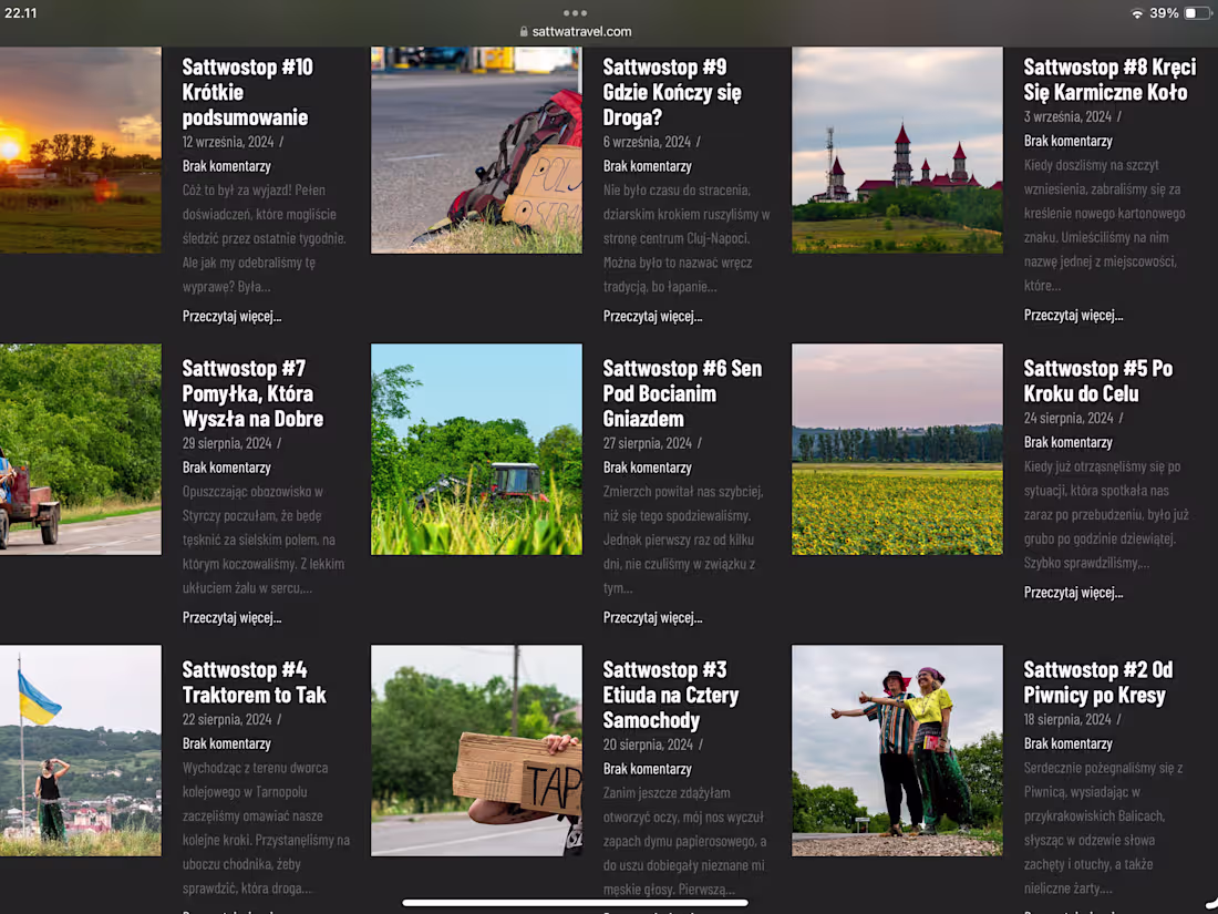 Cover image for Series of articles - Hitchhiking