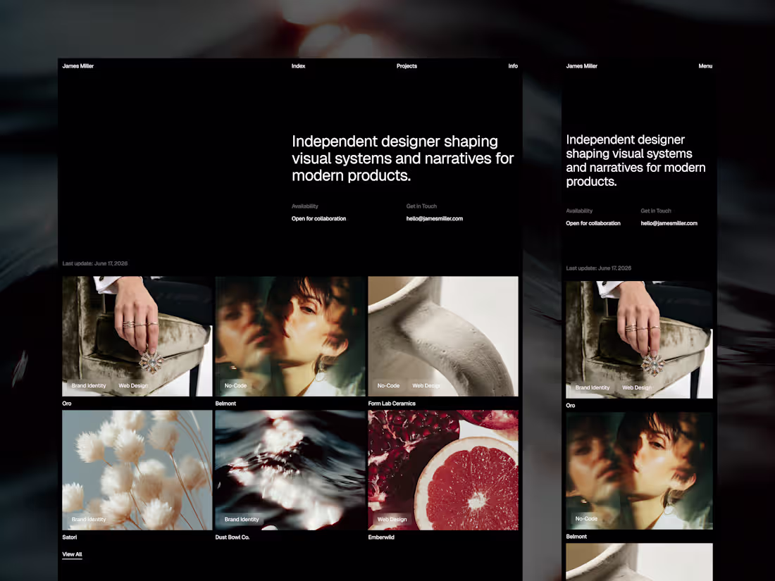 Cover image for Lorean - Minimalist Portfolio Framer Template