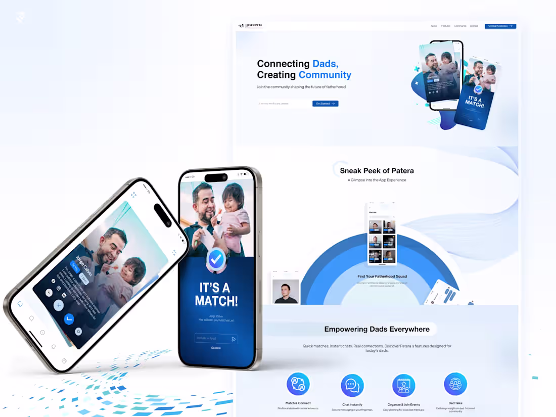 Cover image for Patera - Community App Landing Page