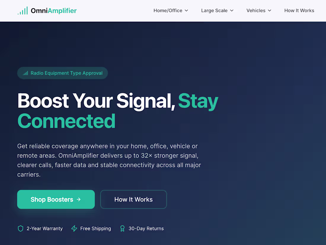 Cover image for Signal Boosters for Home, Office & Vehicles | SignalBoost Austr…